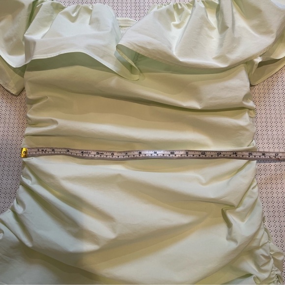 Anthropologie Maeve Ruched Off The Shoulder Dress Size 12 - Picture 11 of 11